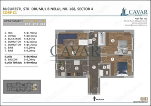 3 Camere Proiect Nou Cavar Residence Finisaje Premium - imagine 8