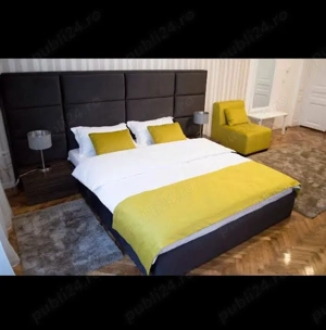 Pat dormitor unicat, catifea