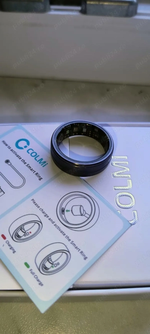 Smart ring Colmi R06, 20.3mm, negru, set cu cablu magnetic si instructiuni de utilizare - imagine 3