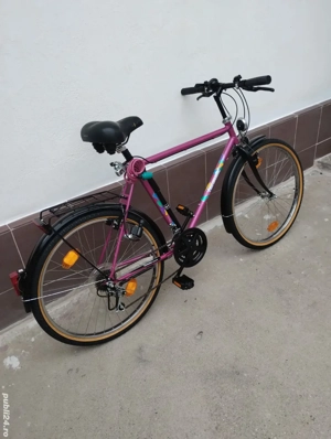 Bicicleta Motenbike Roti pe 26 inch ,18 Viteze Shimano impecabila Calitate Germană Ca Nouă  - imagine 5