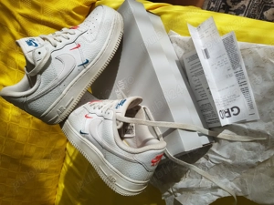 Pantofi Sport Nike Air Force One Dama 36 piele albi in cutia lor