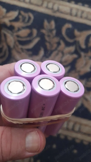 Acumulatori noi litiu 18650 2200mA celule pt filetante trotinete lanterne boxe radio lampi solare - imagine 2