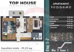 De vanzare apartament 2 camere zona Metalurgiei sect 4 - imagine 3