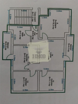 Apartament cu 4 camere 2 balcoane si baie cu fereastra pe Mihai Viteazu - imagine 12