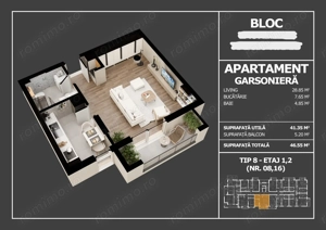 Garsonieră modernă într-un ansamblu rezidențial nou   finalizare 2026 - imagine 2
