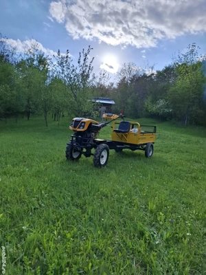 Motocultor    ProGarden  Campo 1273  cu remorca 4 4 alpine RM500T - imagine 2