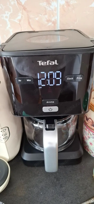 Cafetiera Tefal Smart'n Light CM600810, 1000W, 1.25 l, ecran digital