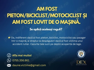 Pieton Pasager rănit, Biciclist lovit? Nu ești singur! Obține Despăgubiri RCA complete!  - imagine 2