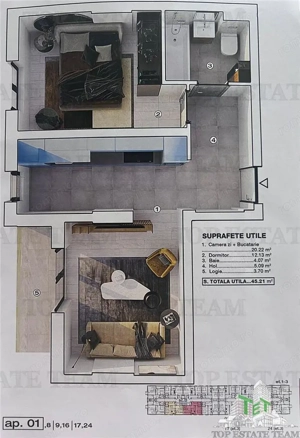 Apartament modern 2 camere, incalzire in pardoseala, posibilitate loc de parcare acoperit, in BRAGAD - imagine 2