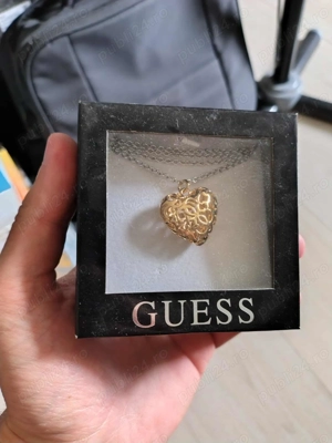 Lantisor cu Pandantiv Guess Jasmine Heart Pendant Necklace - imagine 2