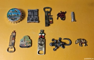 Lot magneți de frigider metalici