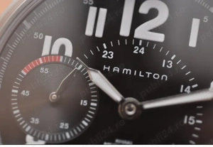 Ceas Hamilton  Khaki Officier - Swiss Unitas 6497 - imagine 2