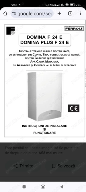 Centrala pe gaz cu tiraj forțat 