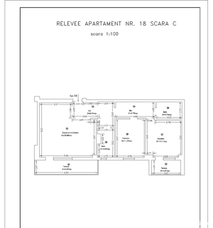 Apartament 3 camere, 95 mp total , Str.Augustin Coman, Timișoara