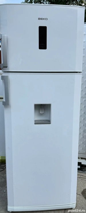 Beko DDEN507WD+, 440 L, Clasa A+, Display, Antibacteria, Dozator, Alb