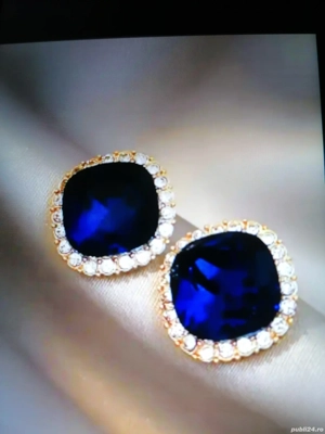 Cercei eleganți pt nunti botezuri purtare casual - imagine 3