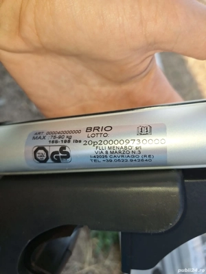 Bare transversale Menabo Brio 120 cm - imagine 2