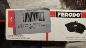 Set plăcuțe frână Ferodo axa față Honda Jazz, Insight - imagine 4