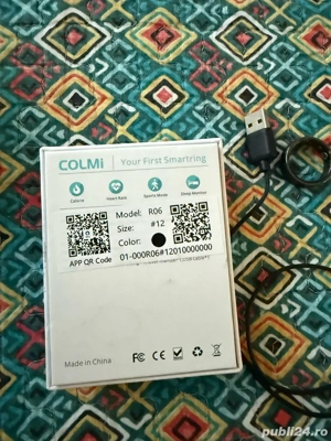 Inel inteligent Colmi R06 mărime 12, stare foarte buna