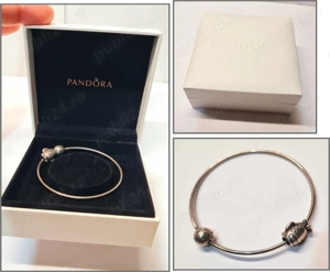 Bratara PANDORA din argint cu charm avion