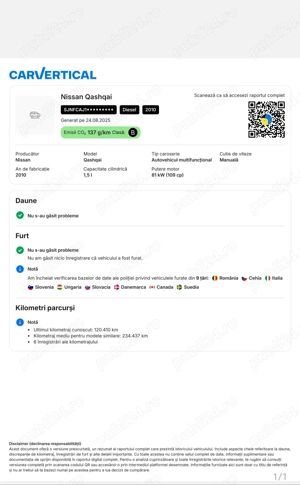 Nissan Quashqai 2010 1.5 Diesel.110cp.Euro 5..120.000 Km Reali.variante schimb  - imagine 9