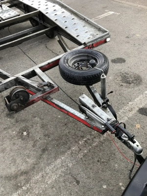 Trailer Remorca Platforma Auto Slep Temared 2000 KG 4 x 2 m Impecabila - imagine 5