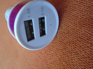 Alimentator auto pentru bricheta masina cu 2 USB ( 2.1 A+ 1.0 A ) - imagine 6