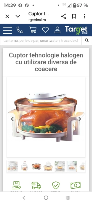 Aparat de gatit cu halogen 