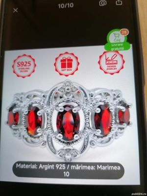 Inel de logodna din argint sterline 925