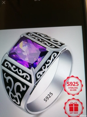 Inel din argint sterline 925 cu banda lata unisex