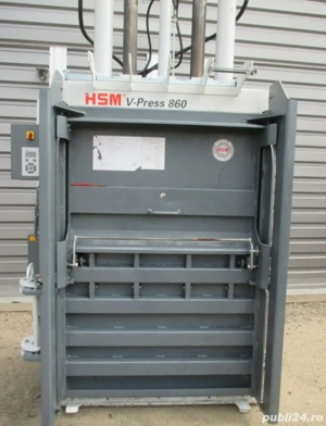 Presa Hsm 860 v press de balotat deseuri,carton pet folie 
