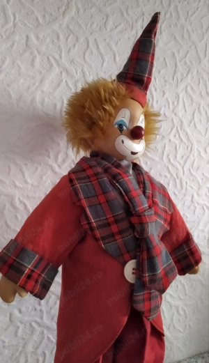 CLOVN .Păpușă înălțime 47 cm (made in Germany) - imagine 2