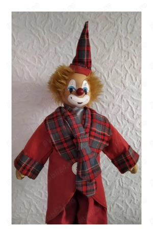 CLOVN .Păpușă înălțime 47 cm (made in Germany)