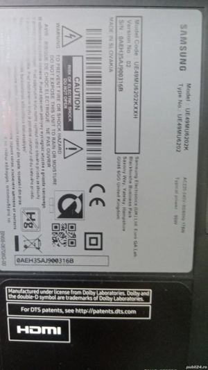 Televizor LED Smart Samsung UE49MU6202KXXH diagonala 123 cm ultra HD 4 K ,curbat,negru - imagine 4