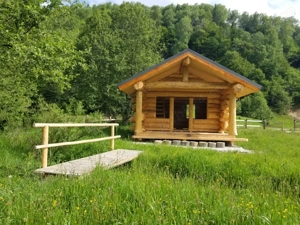 Constructii,case, cabane lemn rotund necalibrat  - imagine 2