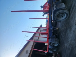 Remorcă forestiera transport lemn bușteni  - imagine 5