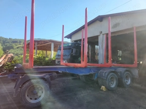 Remorcă forestiera transport lemn bușteni  - imagine 4