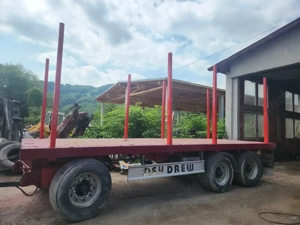 Remorca forestiera transport lemn bușteni  - imagine 2