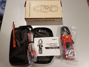 Multimetru digital tip cleste ampermetric 6-600V AC DC Kaiweets HT206B