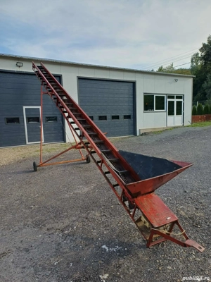 banda de transport porumb lungime de 8 m motor monofazic 