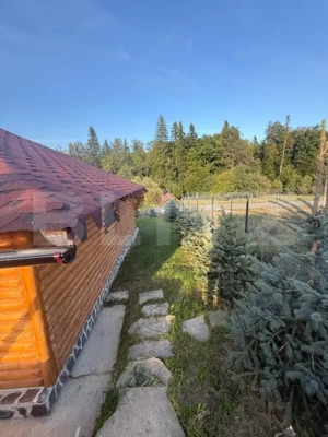 Cabana din lemn rotund, 2 camere, 140 mp, teren 2800 mp, Paltinoasa - imagine 6