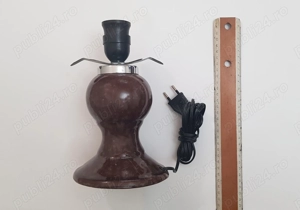 Corp de veioza din ceramica, fasung e27, fir si stecher, fara abajur