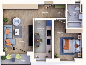 COMISION 0%!!! Mehala - 2 cam - bucatarie inchisa - BLOC NOU, CENTRALA PRORPIE - LOC DE PARCARE