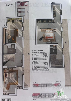 PentHouse modern 3 camere, incalzire in pardoseala, posibilitate loc de parcare acoperit, in BRAGADI - imagine 6