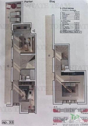 PentHouse modern 3 camere, incalzire in pardoseala, posibilitate loc de parcare acoperit, in BRAGADI - imagine 4