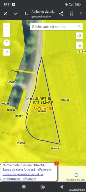vând teren extravilan in Satu mare 