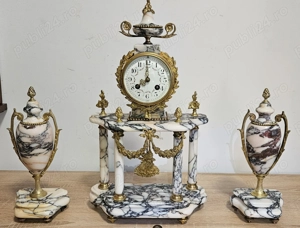 Ceas de semineu cu pendul  Samuel Marti -3 piese 