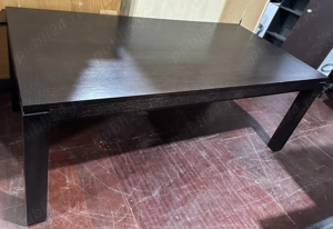 Masa din lemn masiv de stejar Wenge; Masa dining cu blat 200x100 cm