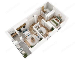 Ansamblu rezidential nou, apartament bine impartit