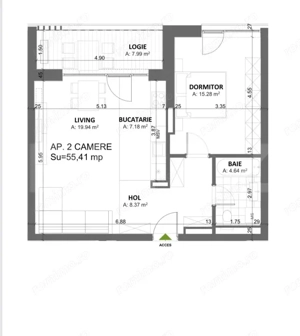 Apartament cu 2 camere Timișoara Nord- Cal. Totontalului